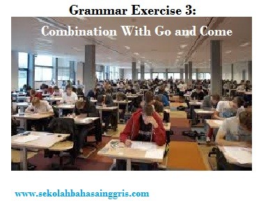 Grammar Exercise 3: Combination With Go and Come