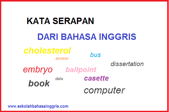 330 Kata Serapan dalam Bahasa Inggris Kedalam Bahasa Indonesia